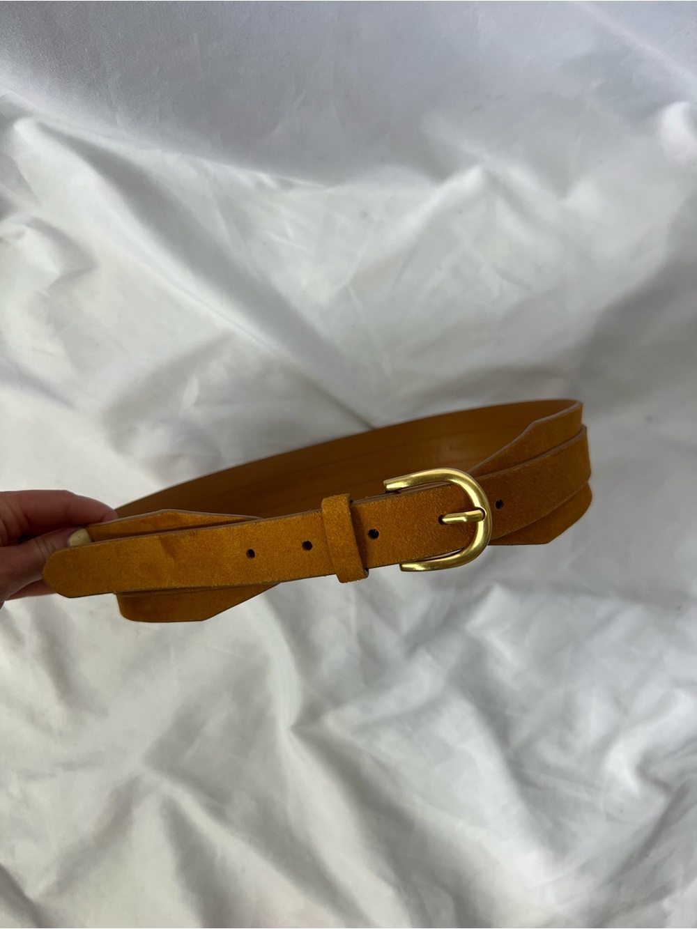 Women’s LOFT Camel Brown* Genuine Leather Belt
